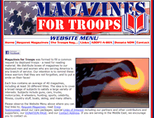 Tablet Screenshot of magazinesfortroops.com
